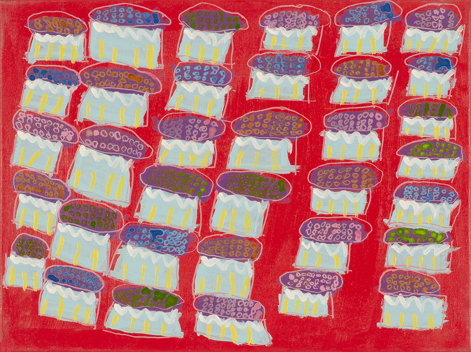 Alexa Vanveen, Blueberries Muffins, acrylic on canvas, 12” x 16”