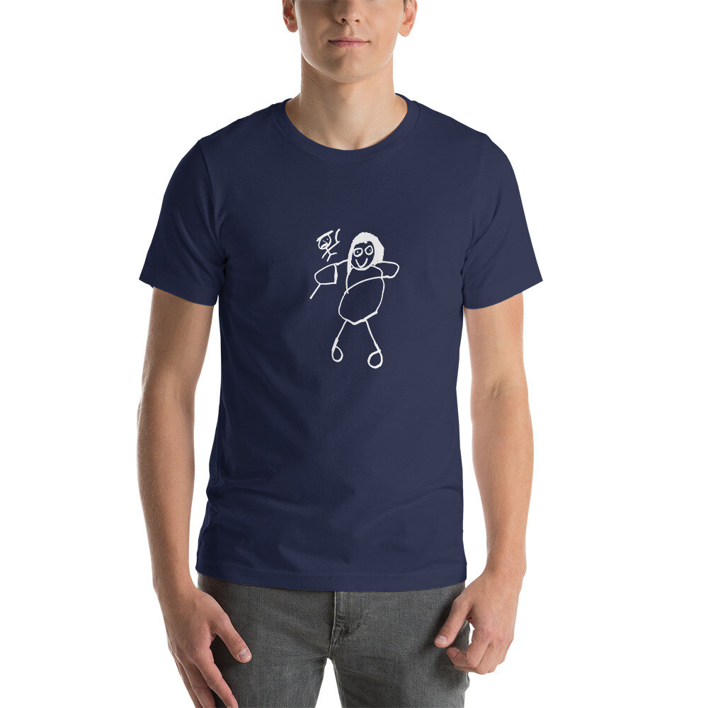 Short-Sleeve Unisex T-Shirt with artwork 'Cho Chang and Harry Potter' by Jessie Huggett