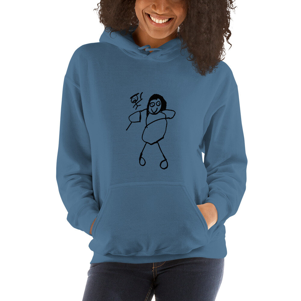 Unisex Hoodie with artwork Cho Chang and Harry Potter by Jessie Huggett