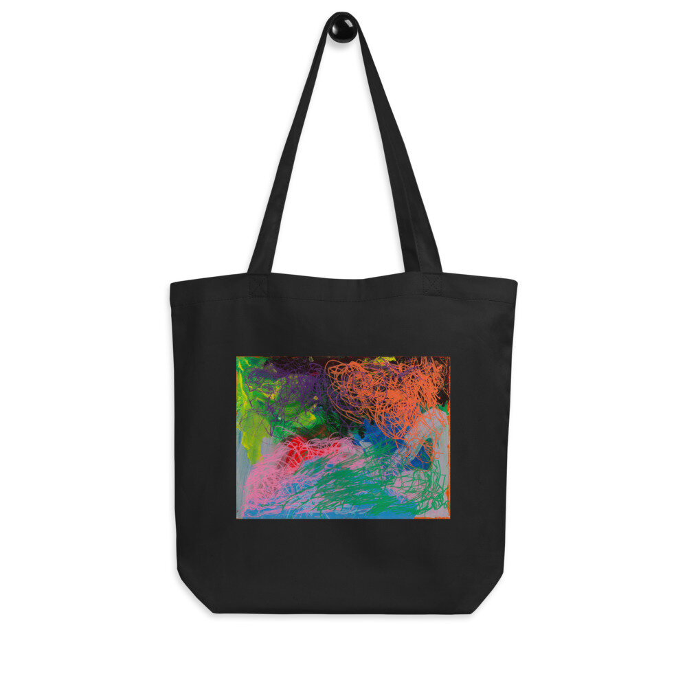 Eco Tote Bag with abstract artwork by Charisse Rayne