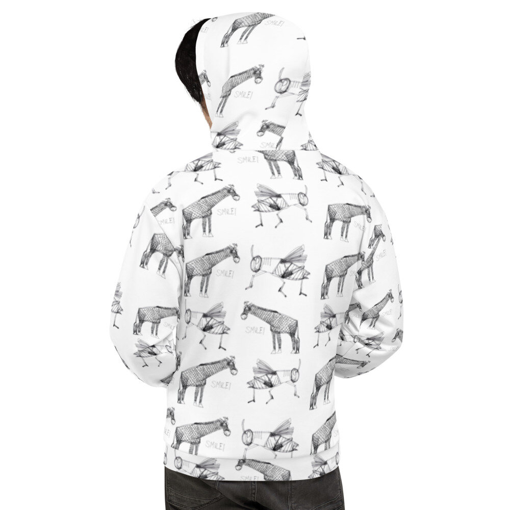 'Going for a Walk' Unisex Hoodie by Henry Hong