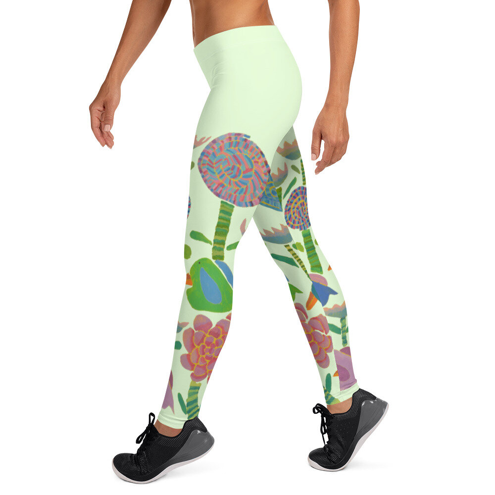 'Birds are Singing in Nature' Leggings by Mike Hinchcliff
