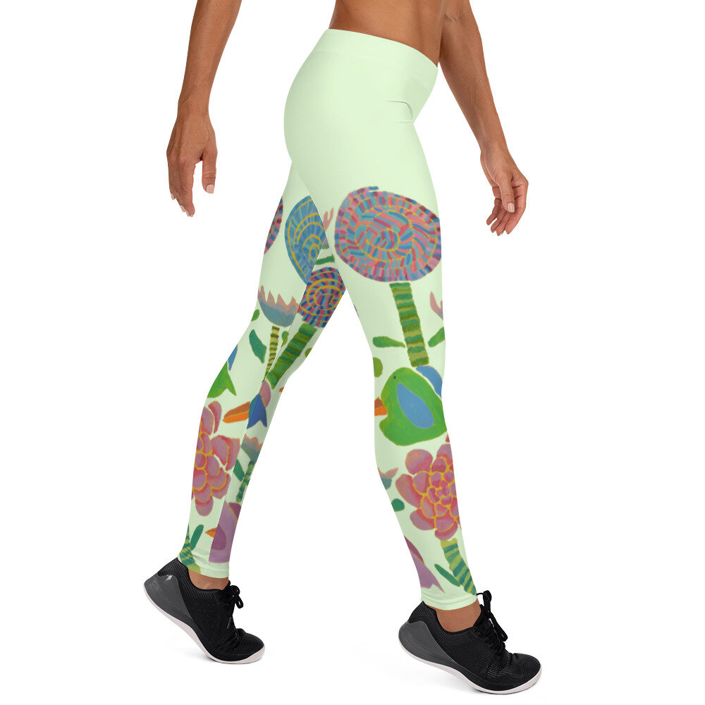 'Birds are Singing in Nature' Leggings by Mike Hinchcliff