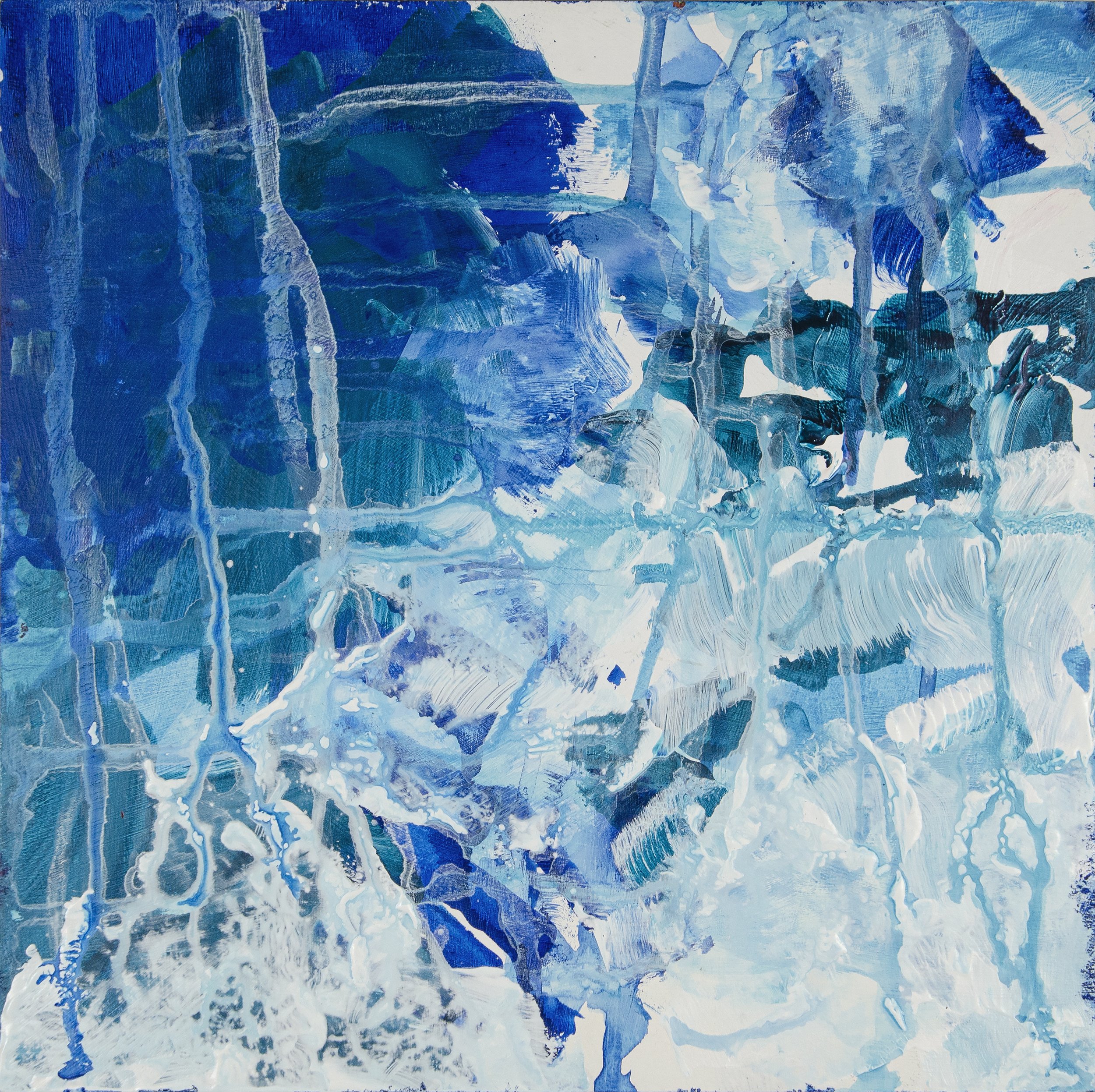 Charisse Rayne,  Snow, 12"x12", 2021