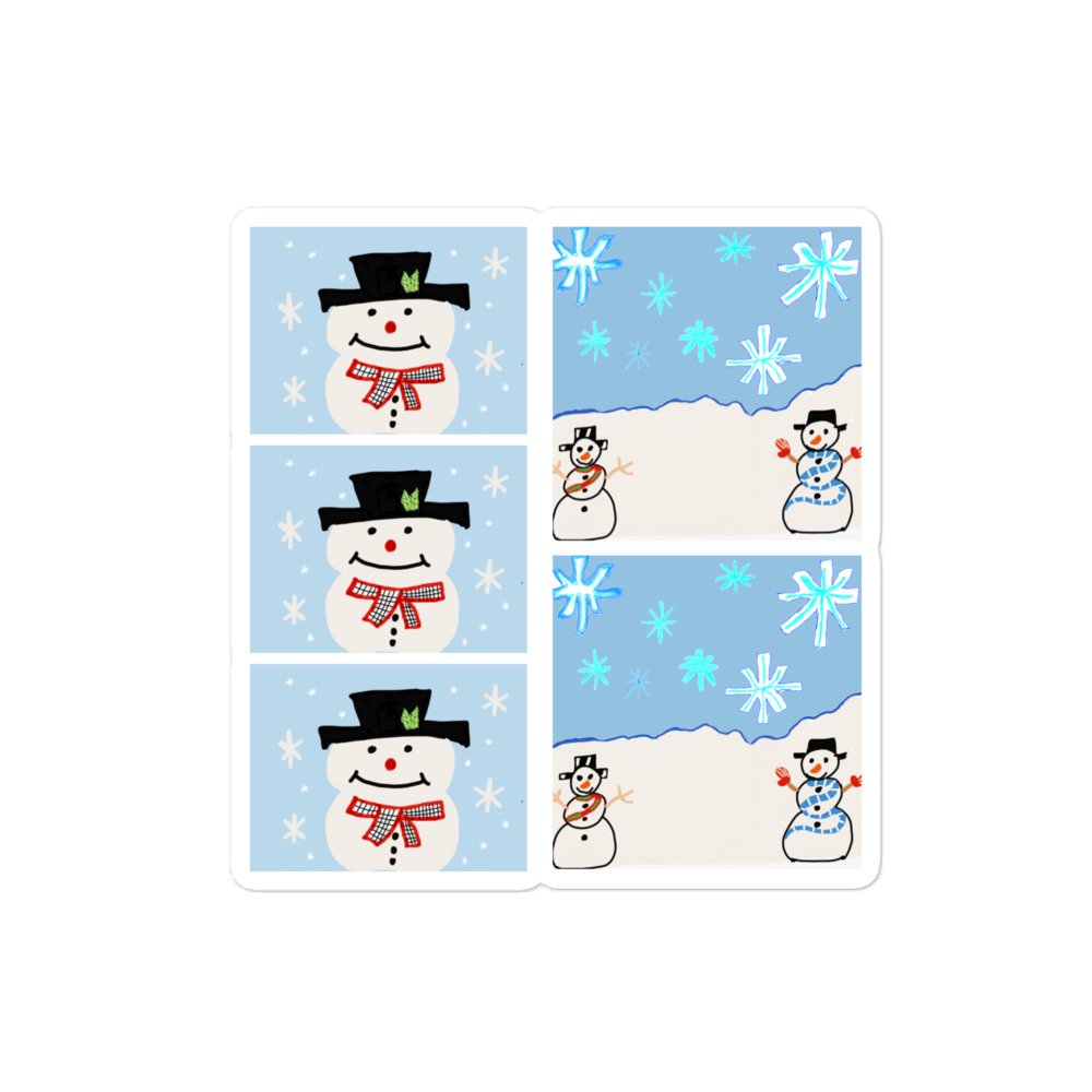 Snow Day Sticker Pack by Ada Chan 4"x4"