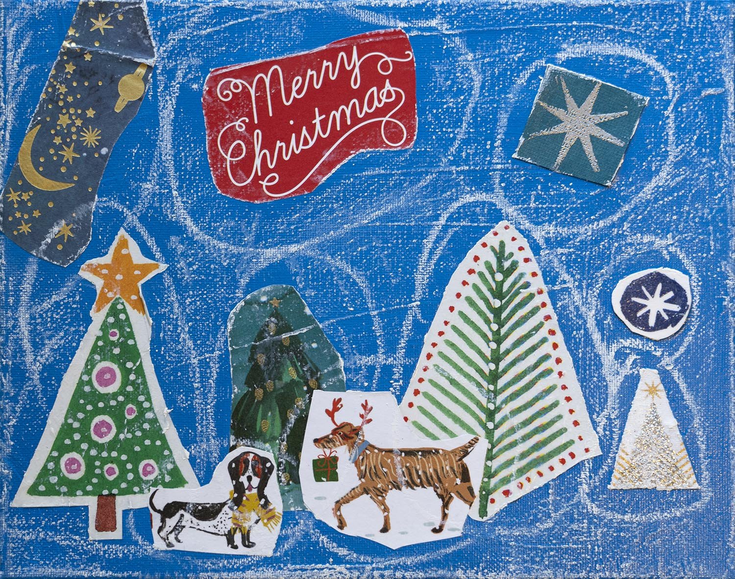 'Christmas Dogs' artwork by Emma Hitsman